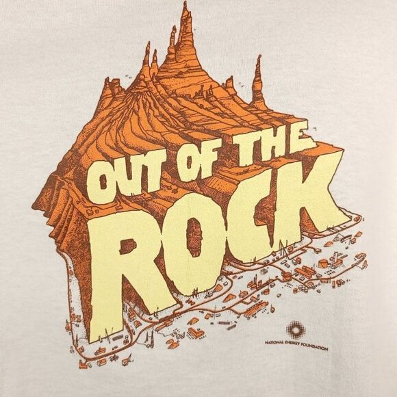 Out Of The Rock T Shirt Vintage 90s National Energy Foundation Mining OOTR XL - Picture 2 of 6